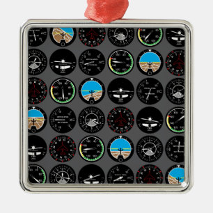 Flight Instruments Metalen Ornament