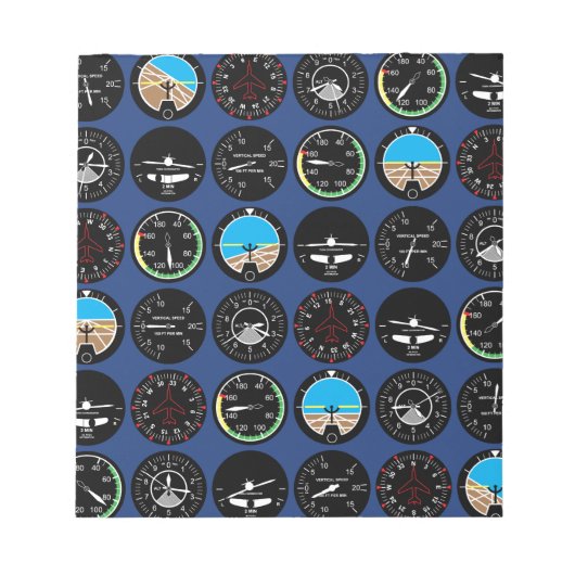 Flight Instruments Notitieblok (Voorkant)