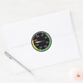 Flight Instruments Ronde Sticker (Envelop)