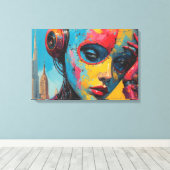 Flight into Yesterday-2 Canvas Afdruk (Insitu (Houten vloer))