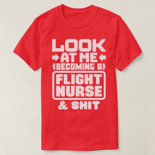 Flight Nurse Afstuderen 1 T-shirt (Design voorkant)