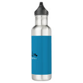 Flight Nurse QRS & Helikopter Blauw Waterfles (Rechts)