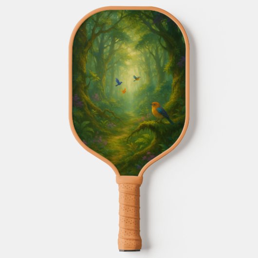 Flight of Dreams in Woodland Shadows Pickleball Paddle (Voorkant)