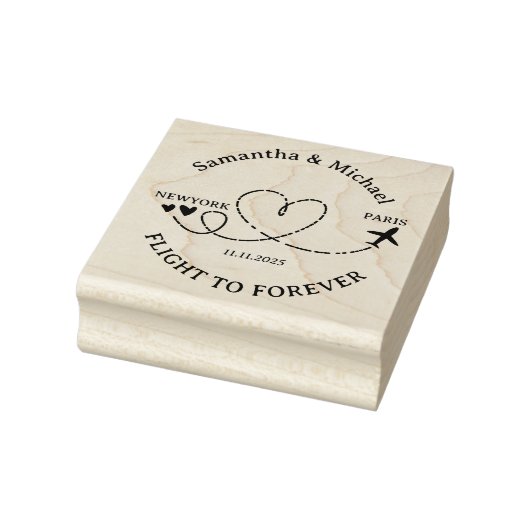 Flight Plane Travel Sport nature Wedding Rubberstempel (Stempel)