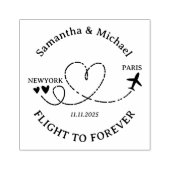 Flight Plane Travel Sport nature Wedding Rubberstempel (Afrduk)