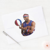 Flight Time ball draaien Ronde Sticker (Envelop)