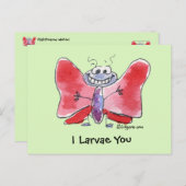 Flighthearted Wensen Ik Larvae You Briefkaart (Voorkant / Achterkant)