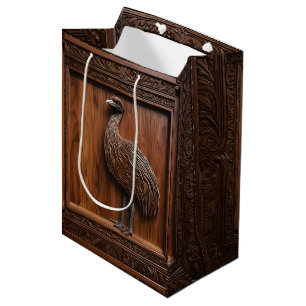 Flightless Wonders: Australische Emu Houtprint, Medium Cadeauzakje