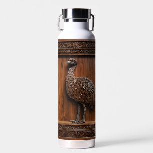 Flightless Wonders: Australische Emu Houtprint, Waterfles