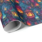 Flikkerende fakkels en lantaarns D & D-verlichting Cadeaupapier (Rol Hoek)