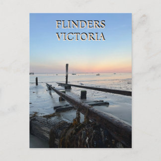 Flinders Beach, schiereiland Mornington, Victoria Briefkaart