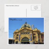 flinders st station groot briefkaart (Voorkant / Achterkant)