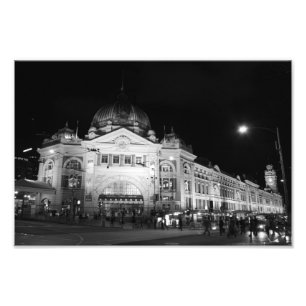 Flinders Station, Melbourne - 12 x 8 print Foto Afdruk