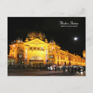 Flinders Station Melbourne Australie carte postale