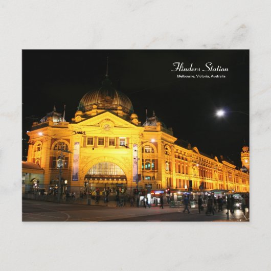 Flinders Station Melbourne Australie carte postale (Devant)