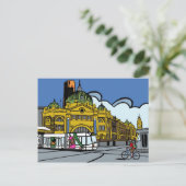 Flinders Street Station Briefkaart (Staand voorkant)