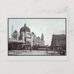  Flinders Street, station, Melbourne Briefkaart