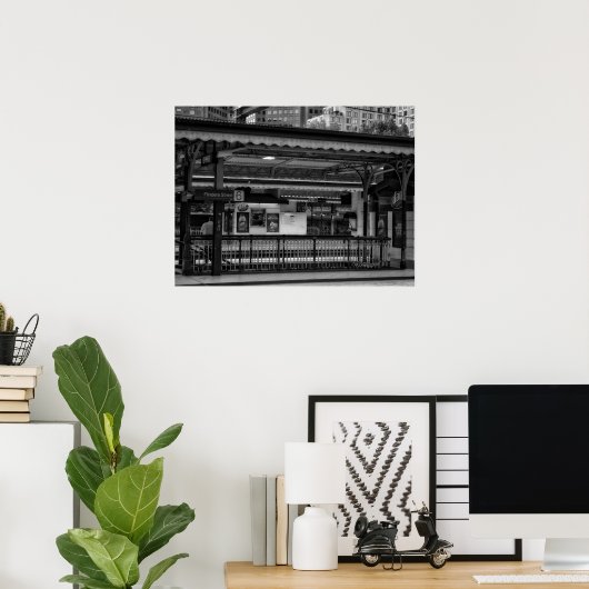 Flinders Street Station Platform Melbourne Poster (Thuiskantoor)