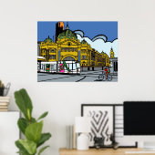 Flinders Street Station Poster (Thuiskantoor)