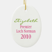 Fling Highland Dancer Keramisch Ornament (Achterkant)