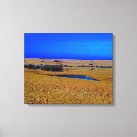 Flint HIlls of Kansas Canvas Print (Voorkant)