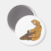 Flint Knapping Magneet (Voorkant / Achterkant)