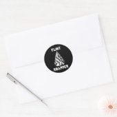 Flint Knapping - Primitive Skills Arrowhead Ronde Sticker (Envelop)
