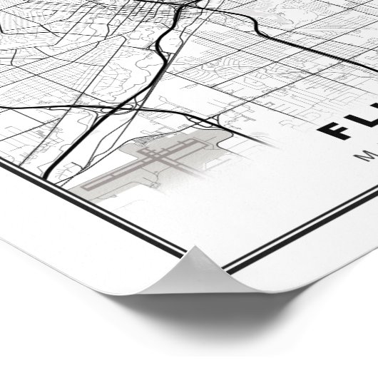 Flint Map Poster (Hoek)