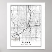 Flint Map Poster (Voorkant)
