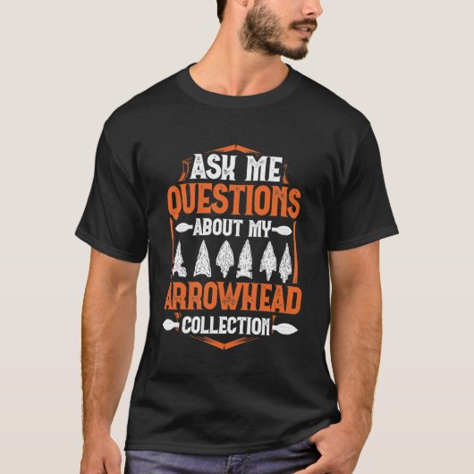 Flintknapping pijlpunten Hunter pijlpunt jacht T-shirt (Voorkant)