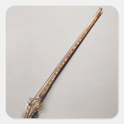 Flintlock-geweer Vierkante Sticker (Voorkant)