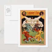 Flints Hypnotic Skirt Dance Theatrical Briefkaart (Voorkant / Achterkant)