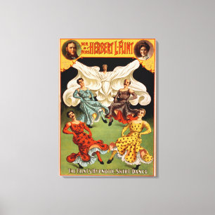 Flints Hypnotic Skirt Dance Theatrical Canvas Afdruk