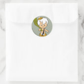 Flintstenen | Bamm-Bamm Rubble Ronde Sticker (Tas)