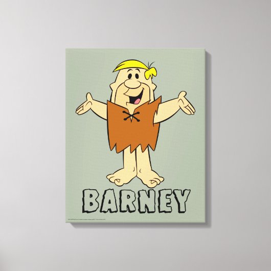 Flintstenen | Barney Rubble Canvas Afdruk (Voorkant)