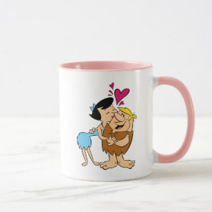 Flintstenen Betty Kissing Barney Mok