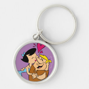 Flintstenen Betty Kissing Barney Sleutelhanger