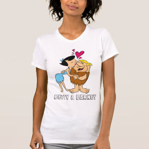 Flintstenen   Betty Kissing Barney T-shirt