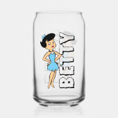 Flintstenen | Betty Rubble Blikvorm Glas (Achterkant)