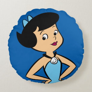 Flintstenen   Betty Rubble Rond Kussen