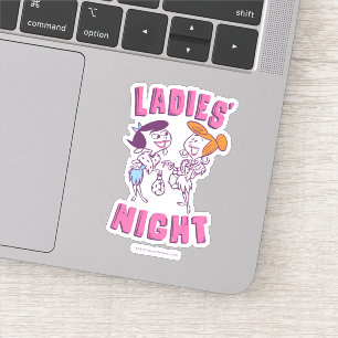 Flintstenen   Betty & Wilma - Dames nacht Sticker