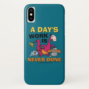 Flintstenen   Dino Cleaning House iPhone X Hoesje