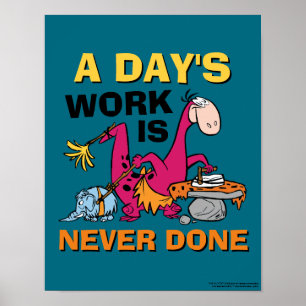 Flintstenen   Dino Cleaning House Poster