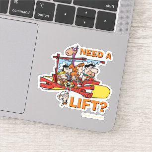 Flintstenen Een lift nodig? Sticker