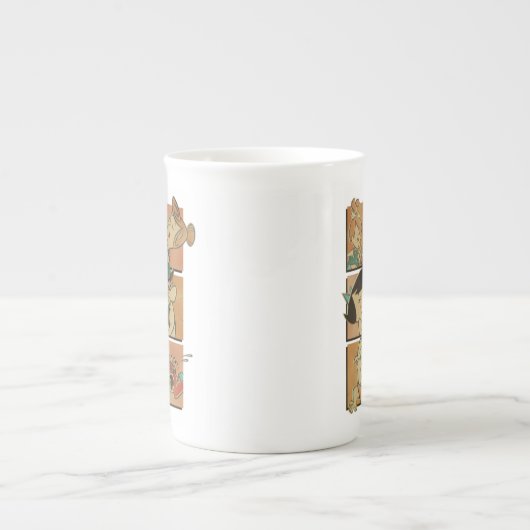 Flintstenen | Flatstenen en roebels Comite Porselein Kop (Voorkant)