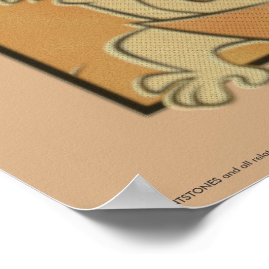 Flintstenen | Flatstenen en roebels Comite Poster (Hoek)