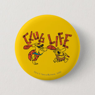 Flintstenen Fred & Barney - Club Life Ronde Button 5,7 Cm