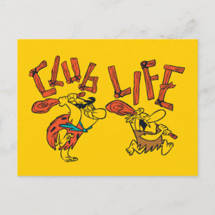 Flintstenen Fred & Barney - Club Life Uitnodiging Briefkaart