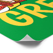 Flintstenen | Fred & Barney - Drive Green Poster (Hoek)