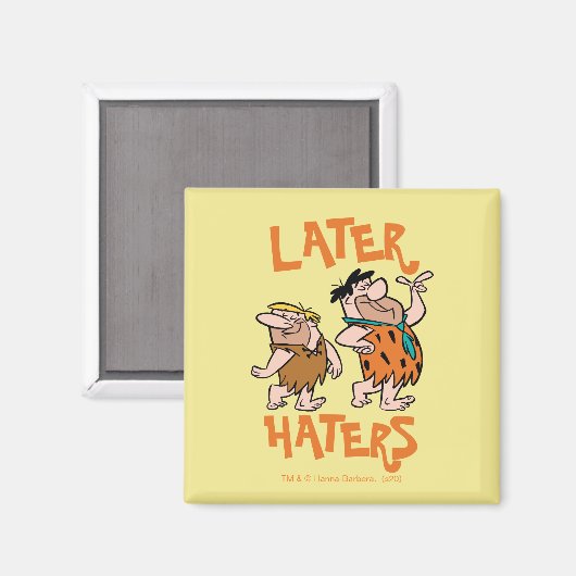 Flintstenen | Fred & Barney - Latere heesters Magneet (Voorkant / Achterkant)